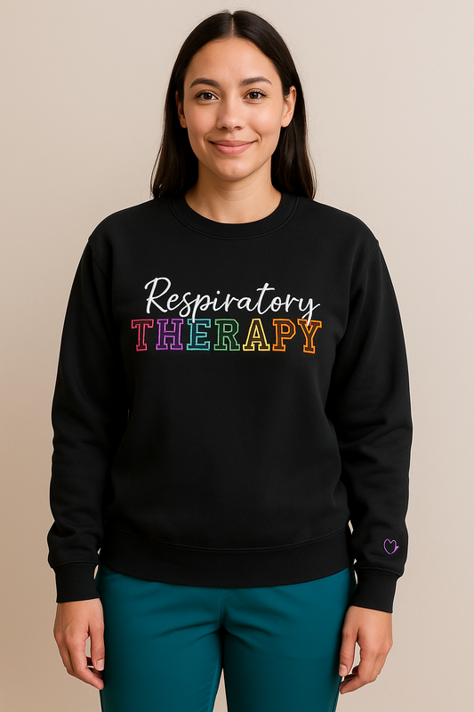 Respiratory Therapy Embroidered Crewneck