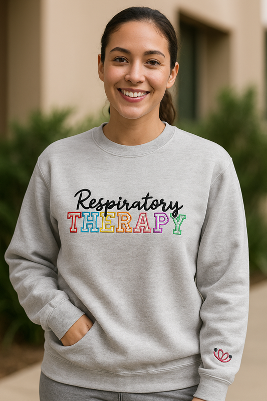 Respiratory Therapy Embroidered Crewneck