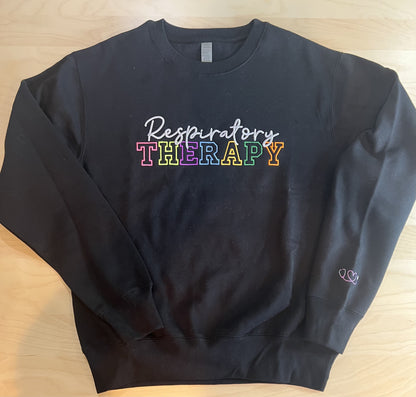 Respiratory Therapy Embroidered Crewneck